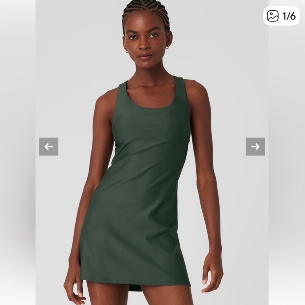 ALO Yoga Airlift Fly Dress in Dark Cactus